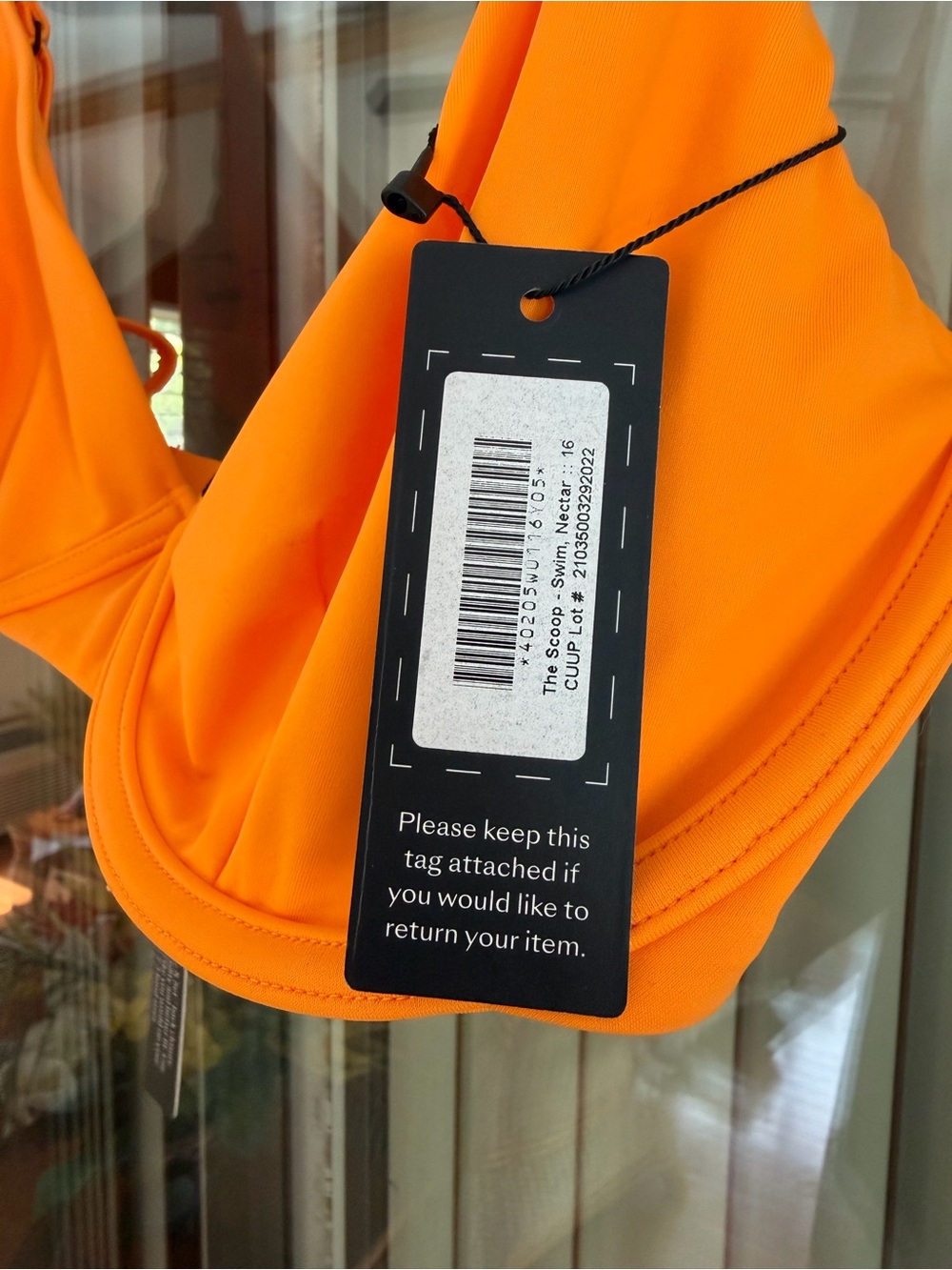 CUUP Bright Orange The Scoop Underwire Bikini Top - Picture 4 of 7